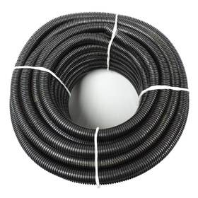 Hydromaxx 814942016407 1/2 Inch X 100ft Flexible Polyethylene Split Tubing - Black Corrugate