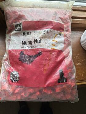 30-652 Ideal 30-262 New Full Bag Of 500 # Wing-nut Wire Connectors
