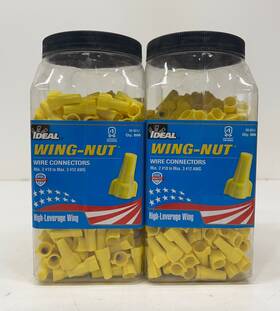 30-651j Ideal 1000 Total 451 Yellow Wing Nut Wire Connectors