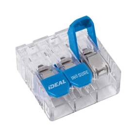 Ideal 783250749775 In-sure Lever Wire Connector 10 Awg 3-port Box Of 75