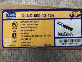 Clnd-600-12-134 Ilsco Corp 600-12-134 Compression Cable Lug 4pc