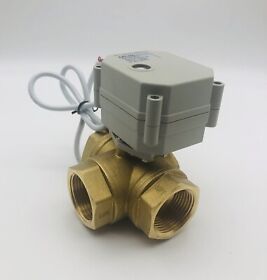 A20-t25-b3-c Ilsy-iva 24v 3 Way Dn25 Brass 1inch Npt Horizontal Motorized Valve