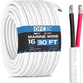 Iron Forge Cable 840013444015 Marine Wire - Tinned Copper For Boat Wiring Awg Du
