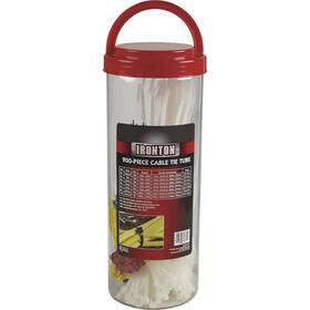 2935395 Ironton Multi-pack Tube Of Cable Zip Ties 900-pcs. Assorted Sizes/colors
