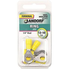 60993 Jandorf Vinyl Insulated Terminal Ring 12-10 Awg