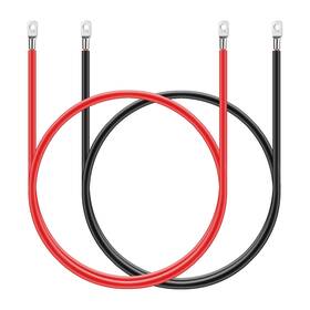 050005 Jtron Car Battery Copper Cables 10 Gauge Inverter Wires Black Red 1.64 Ft Wel