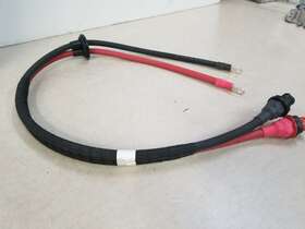 21853085 Julian Electric Inc Pair 4ft Foot Battery Cable 1/0 Awg Gauge With Apd 1-pole Connector Solar Welding