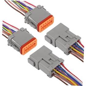 Ju-2160 Juzitao 2 Sets Deutsch Dt 12 Pin Waterproof Connector Way Male Female 2sets 12pin