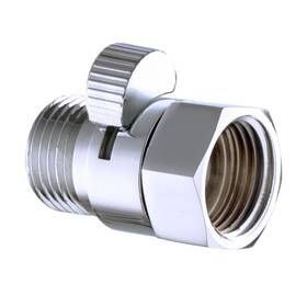 Mpn04 Kabter Brass Shower Flow Control Valve Shut Off Switch Polished Chrome Short Handle