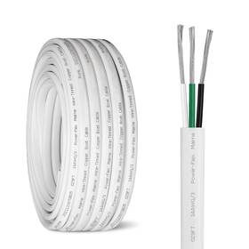 Kimbluth 313044228218 14 Gauge Triplex Marine Wire Tinned Copper Boat Cable 20ft Awg Standard Usa