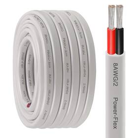 Kimbluth 605556633636 8 Gauge Duplex Marine Wire Tinned Copper Boat Cable 10ft Awg Standard Usa