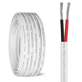 Kimbluth 605556633643 8 Gauge Duplex Marine Wire Tinned Copper Boat Cable 20ft Awg Standard Usa