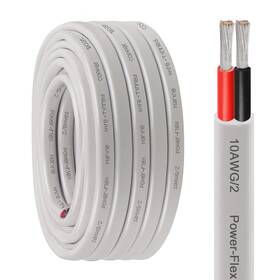 Kimbluth 609755091242 10 Gauge Duplex Marine Wire Tinned Copper Boat Cable 30ft Awg Standard Usa O