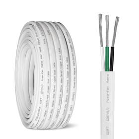 Kimbluth 647349469411 12 Gauge Triplex Marine Wire Tinned Copper Boat Cable 10ft Awg S