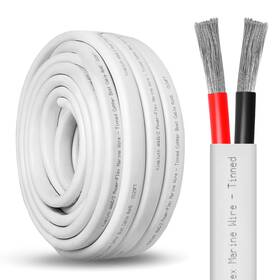 Kimbluth 658361451568 4 Gauge Duplex Marine Wire Tinned Copper Boat Cable 50ft Awg Stan