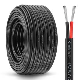 Kimbluth 667763816585 18 Gauge Marine Wire 30 Ft Black Tinned Copper Awg Oxygen Free Coppe