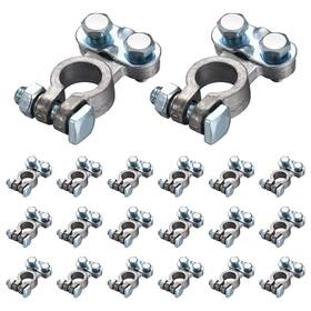 Thi-kingdder-1808 Kingdder 20 Pcs Top Post Battery Terminal Connectors Cable Ends