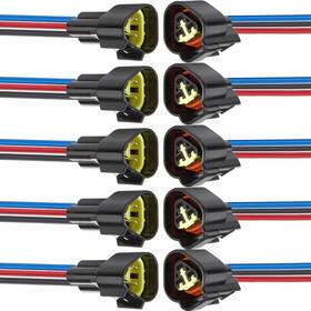 Laisomeke 676351452982 3 Pin Waterproof Electrical Connector 16 Awg Wire Male And Female Electrical