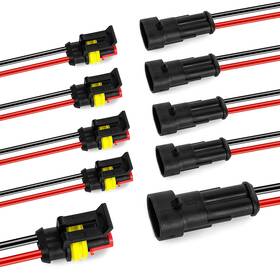 Lanhong 750226917803 2 Pin Way 16 Awg Car Waterproof Electrical Connector Plug With