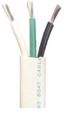 Lawrence Marine Products 16/3bgw50ft 16/3 Awg Triplex Tinned Wire Black/green/white 50 Feet