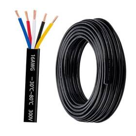 Lesnlok 764126990064 16 Gauge 5 Conductor Electrical Wire Awg 50ft 16awg-5c