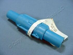 15a23-b Leviton Blue 2-way Cam Plug Connector Double Female Ect 15 Series
