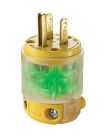 Leviton Plug 15 Amp Nema 5 Pole Clear Ylw Green 078477674857