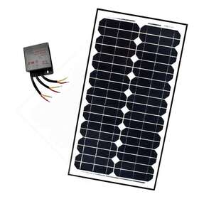 Li1489592 Lighting Usa 24v 30w Monocrystalline Solar Panel Charging Controller Kit