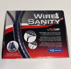 Logical Solutions 092592085305 Wire Sanity Loom Cable Tubing Organizer - 32 Feet