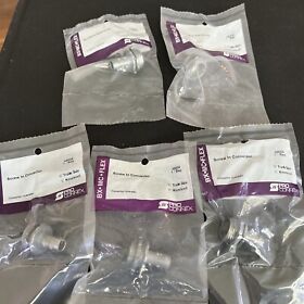 49009 Lot Of 4 Screw-in Flex Connector 3/8inch Trade 1/2inch Knockout T110