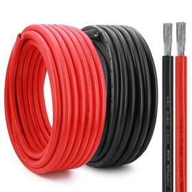 Lrxcreek 768607276999 6 Gauge Marine Wire 20ft Red Black Tinned Copper Awg Oxygen Fr