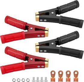 B-gch72 Lssapr 4 Sets 1000a Battery Jumper Cable Clamps Heavy Duty Car Pure