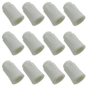 Luorng 29430-hhctc22-10-m12 12pcs Medium Size 22-10 Awg High Heat Ceramic Twist Caps White Easy-twist