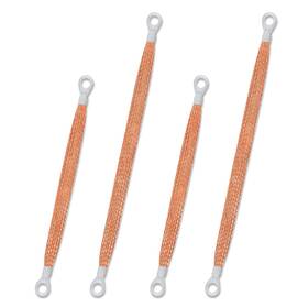 E01326 Luter 4pcs Universal Automotive Ground Strap Kit 13inch / 10inch Vehicle