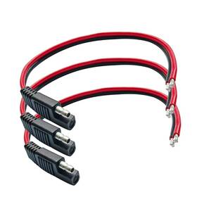 Luvmoxe 761344500693 3 Pack Sae Quick Connector Disconnect Plug Automotive Extension Cable