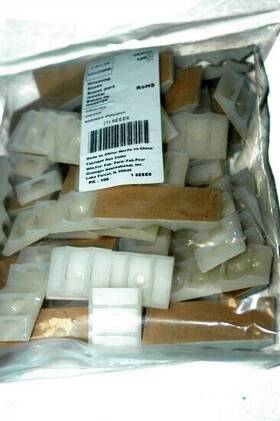 6eee6 Made For Grainger Nylon Tie Holders/mounting Bases - 100 Pk Adhesive New