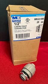Nmlq-1050 Madison Electric Products 1/2 Inch Straight Box Connector 25 Pack
