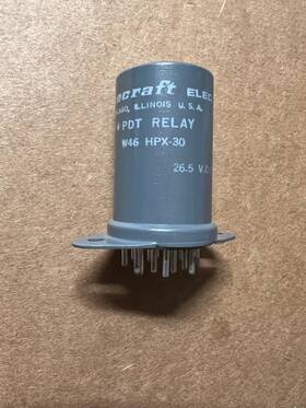 Hpx-30 Magnecraft Electric W46 4 Pdt 26.5 Vdc Relay With 150 Ohm Coil New