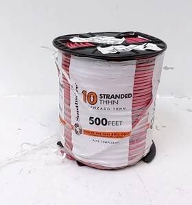 112-3873j Marmon Home Improvement 548172 500 Ft. Red 10 Stranded Building Wire