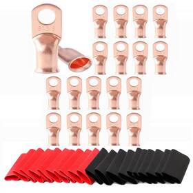 Maruiaug 749676537457 20pcs 8awg-3/8 Inch Battery Lugs Copper Wire Heavy Duty Cable Ends Tu