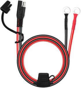Mentbery 694774912739 Sae Extension Cable 2ft 10awg Battery Connector Ring 10awg-1pcs