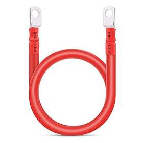 Mnj Motor 191301051201 2 Awg Gauge Pure Copper Battery Cable Power Inverter Wire 3/8 Inch Lugs Compatibl