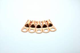 Mthi18 Mtthaha 5 Pack Copper Wire Lugs Awg 1/0 3/8 Heavy Duty Battery Cable Terminal Conne