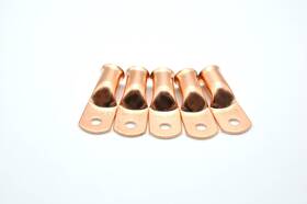 Mthi24 Mtthaha 5 Pack Copper Wire Lugs Awg 1/0 5/16 Heavy Duty Battery Cable Terminal Conn