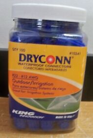 10241 New Dryconn Waterproof Wire Nuts Connectors 100 22-12 Awg Free 1st Cls S&h