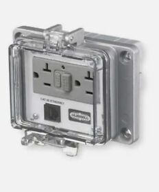 Pr205e New Hubbell Wiring Device-kellems Access Port Power And Data Nema 12/4