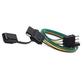 17uc1411-32 Newsun 32 Inch Long 4-way Flat Wire Connector With Waterproof Cap 4 Pin Trailer