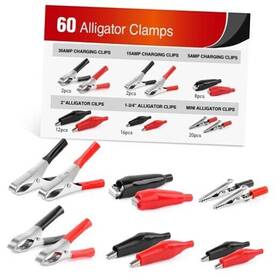 50052r Niligh 60pcs Metal Alligator Clip Clamp Assortment Test Lead Electrical