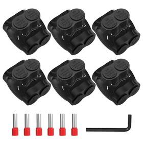 Ky-itc-102d-1 Nobrand 2 Port Insulated Wire Connector 1/0-14 Awg Al/cu Dual Entry Ul Listed - 6 Pack