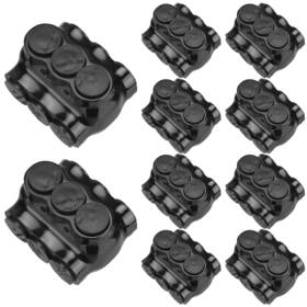 Lia-copkim-1657 Nobrand Black Multi Cable Connector 3 Wire Port Splice Dual Entry 3/0-6awg